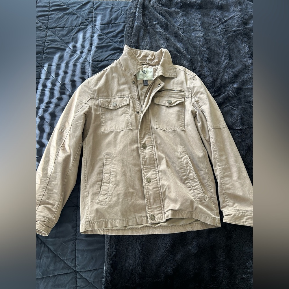 Wenven men’s multi pocket field jacket